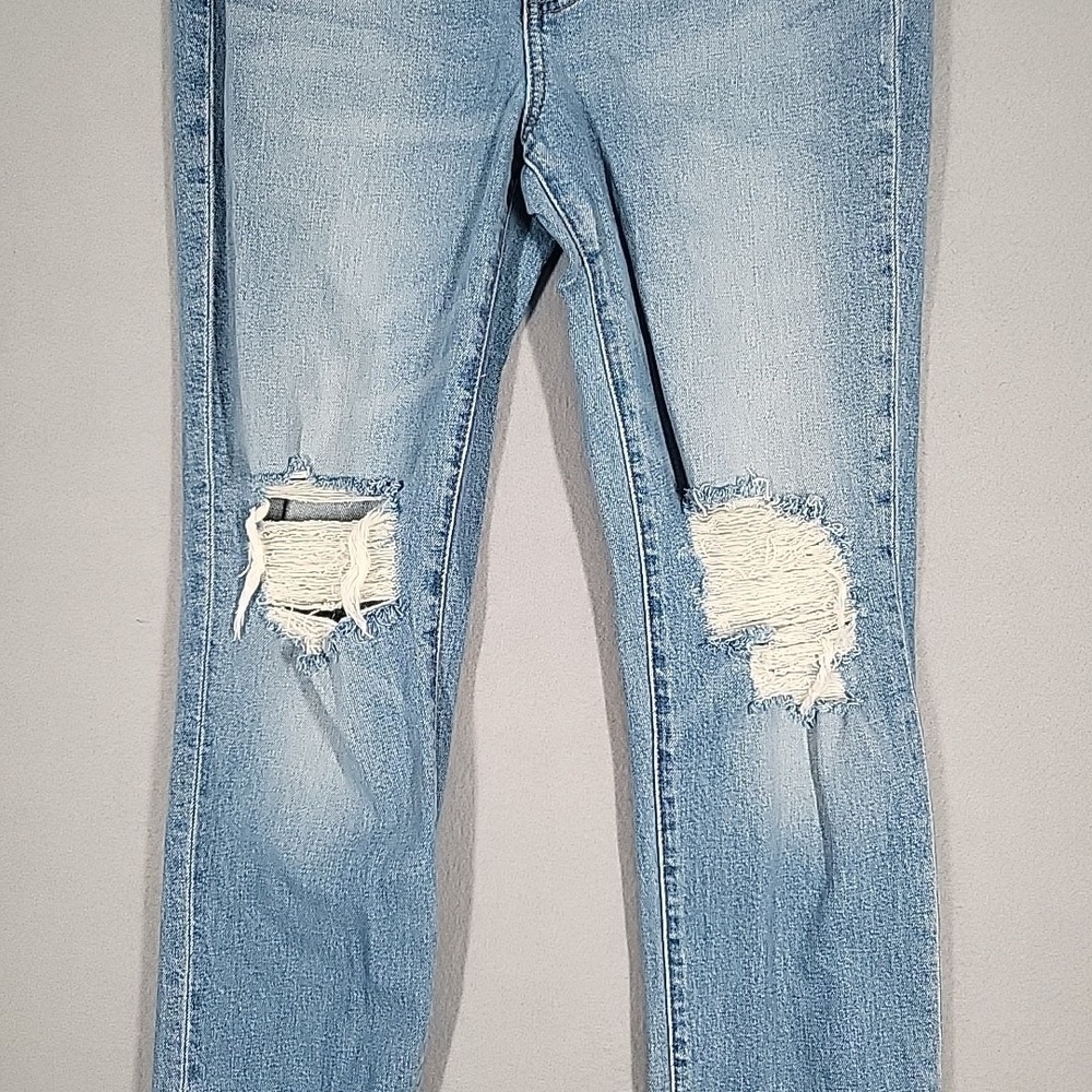 Madewell The Perfect Vintage Jeans Women's 26 Blue Denim Distressed Straight Cas - Picture 3 of 15